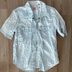Levi's Classic Light Blue Distressed Shirt